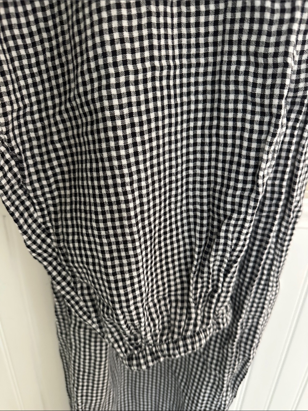 Black & White Check Drawstring Pants - Picture 3 of 3